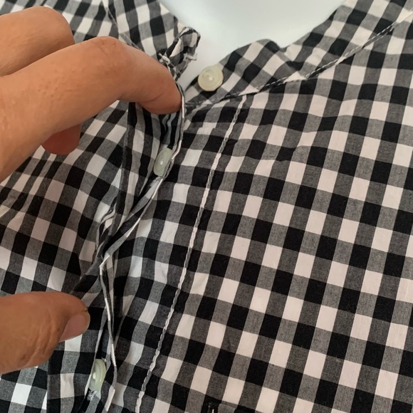 J.Crew Gingham Popover Top Size 6 - Picture 5 of 7